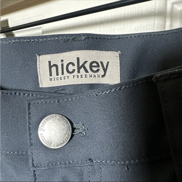 Hickey Freeman Dress Pants Mens 34x32 Blue Chino Straight Leg Stretch Casual - Picture 5 of 15